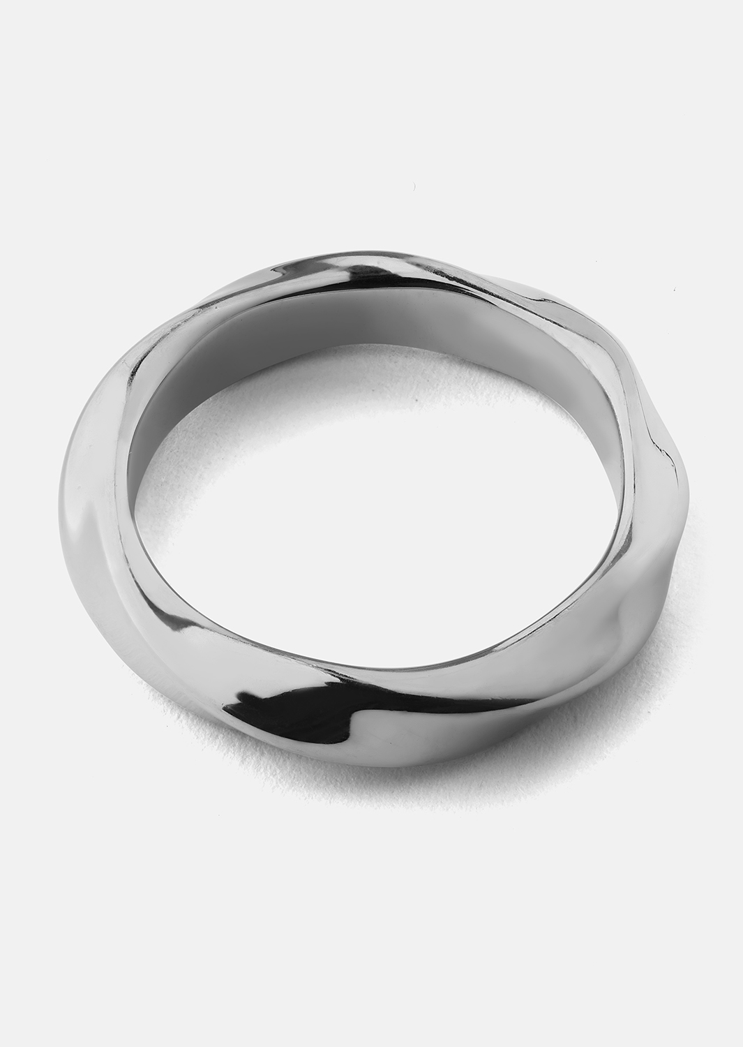 Ring Swirl - Versilbert
