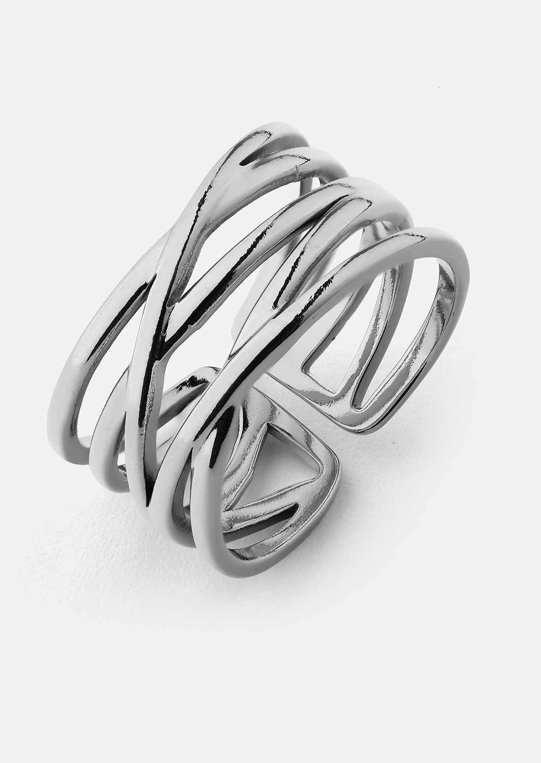 Ring Silver Maze - Versilbert