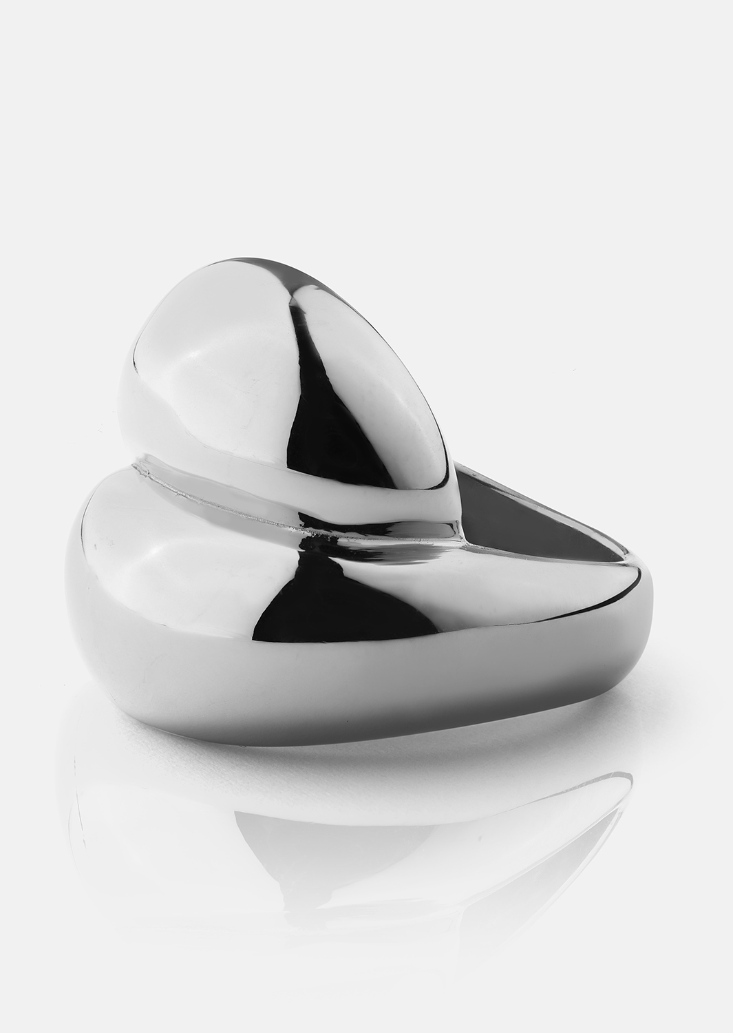 Ring Bold Flow - 18k Versilbert