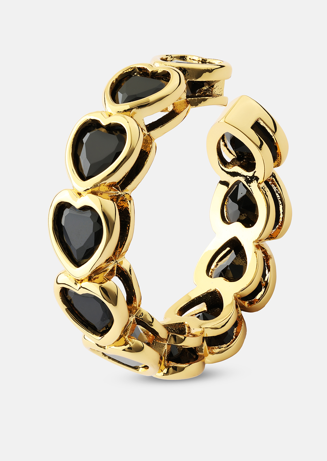 Ring Eternal Night Heart- 18k Vergoldet