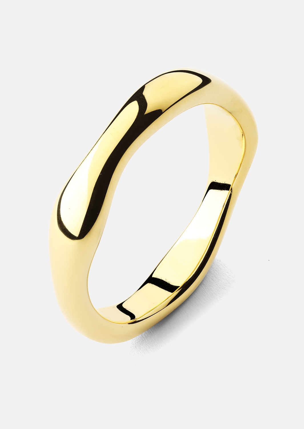 Ring Flow Ring Thin - 18k Vergoldet