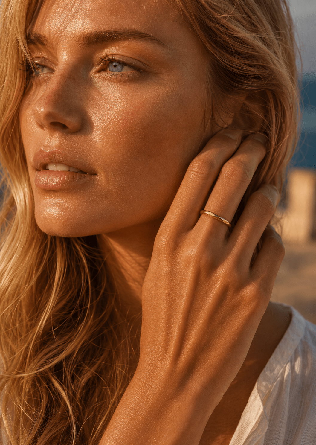 Ring Facet Gleam - 18k Vergoldet