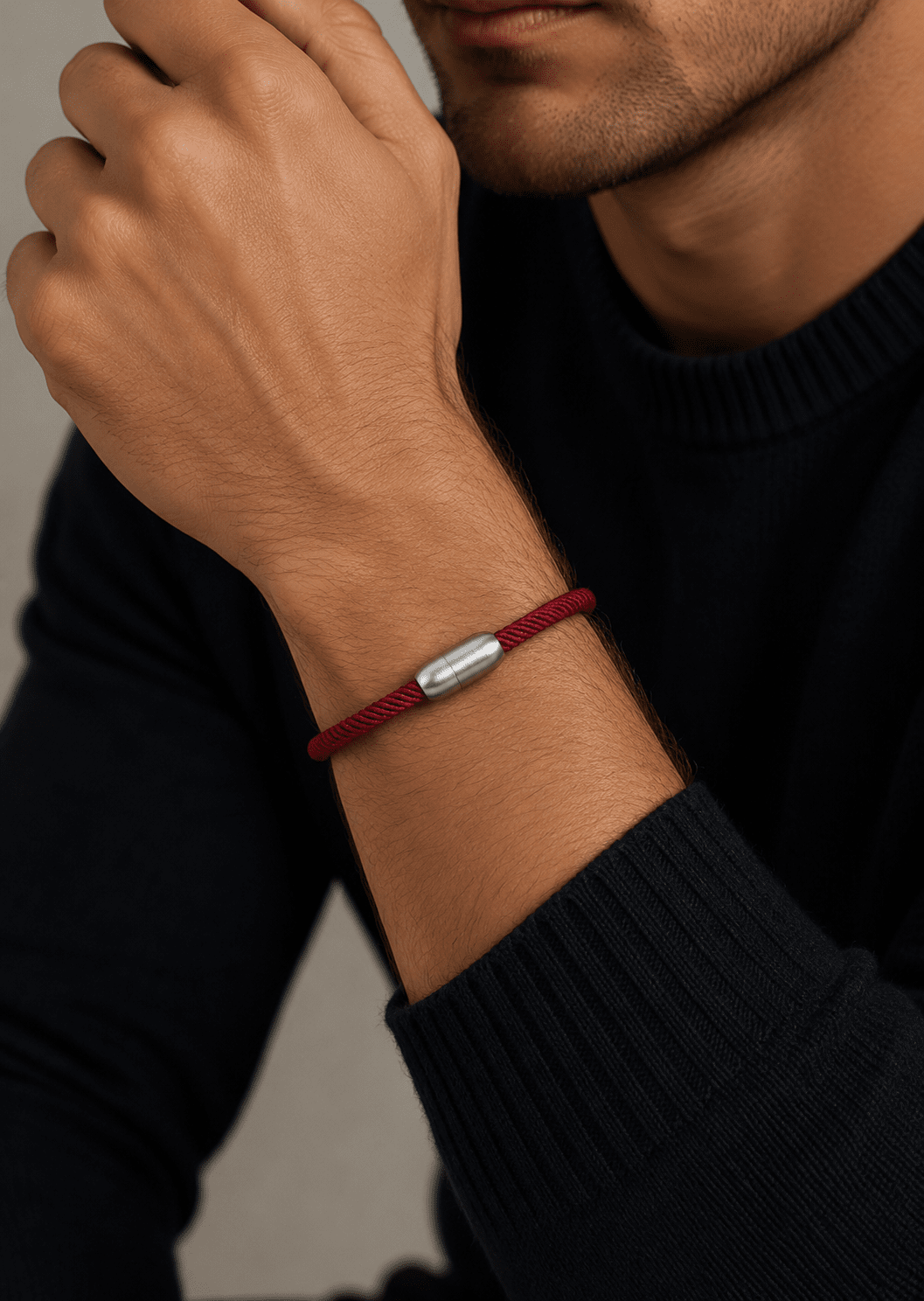 Kordelarmband Crimson Nobility